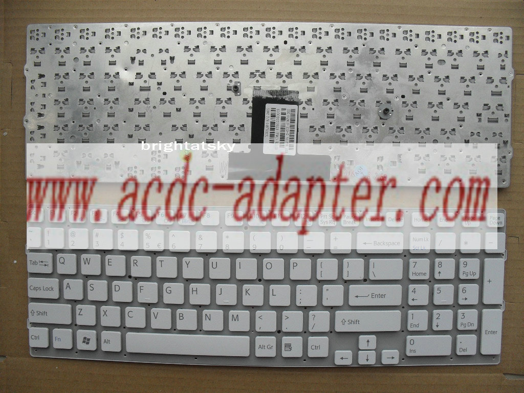 FOR New Sony Vaio VPC-EB VPCEB White Keyboard 148793221 - Click Image to Close